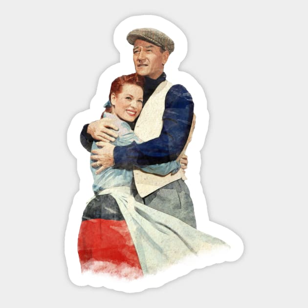 The Quiet Man - Watercolor Sticker by classicmovieart